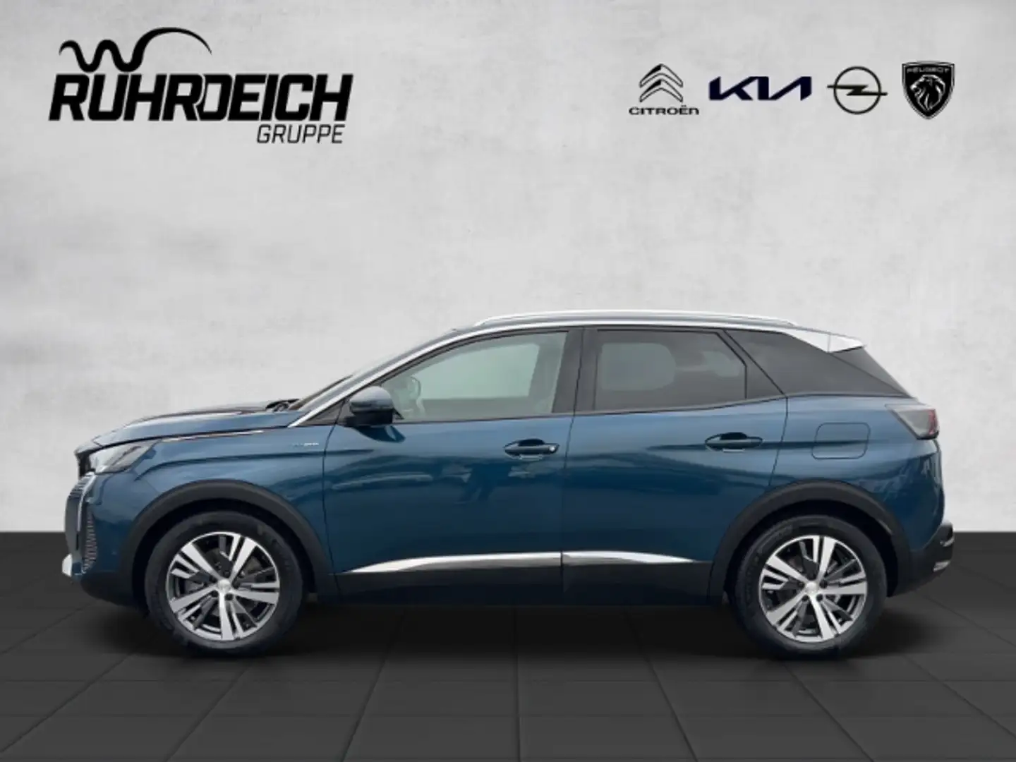 Peugeot 3008 Hybrid 225 Allure Pack 1.6 NAVI SHZ CAM CARPLAY+in Blauw - 2