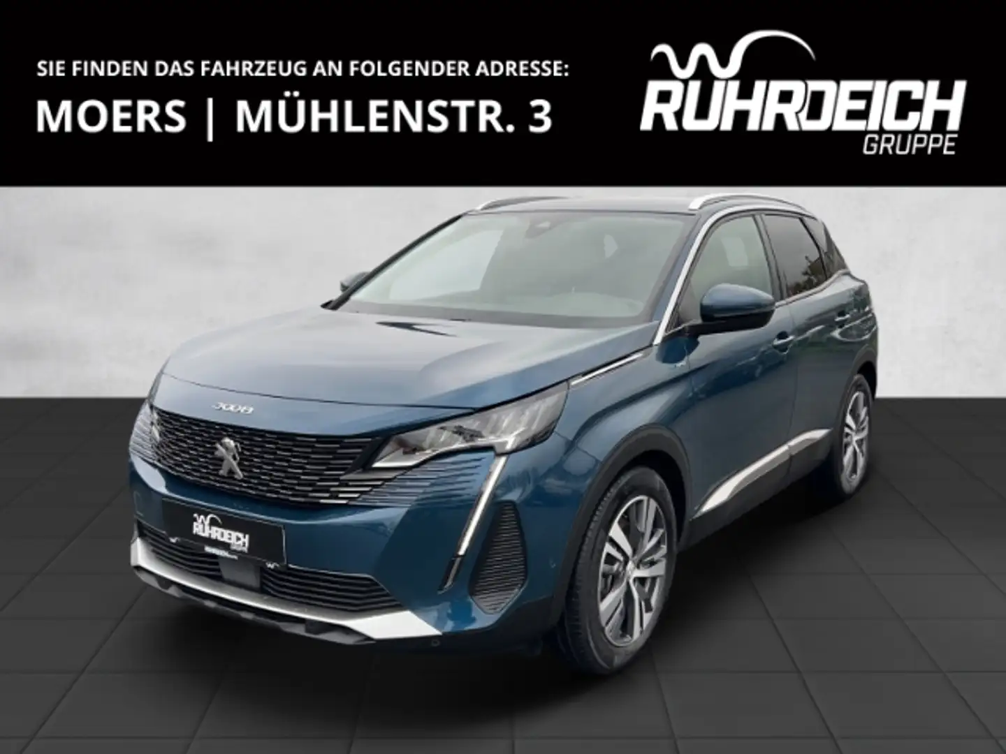 Peugeot 3008 Hybrid 225 Allure Pack 1.6 NAVI SHZ CAM CARPLAY+in Blauw - 1