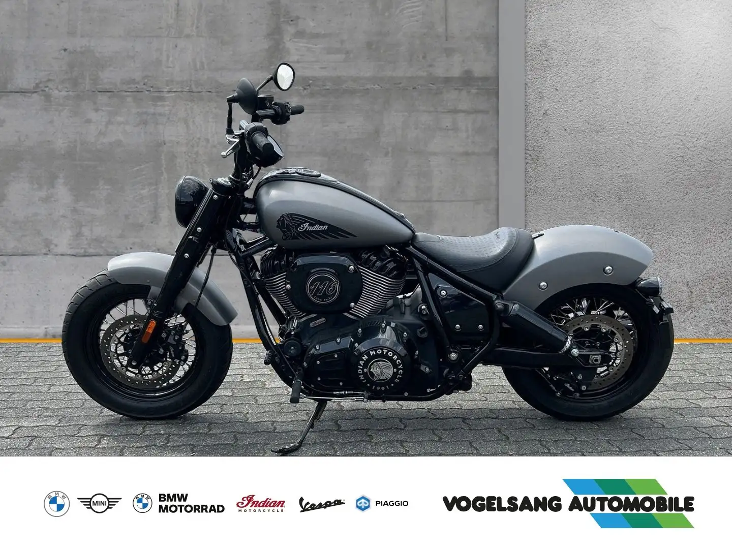 Indian Chief Bobber Dark Horse, Blinkerumbau, Lenkerumb Szürke - 2