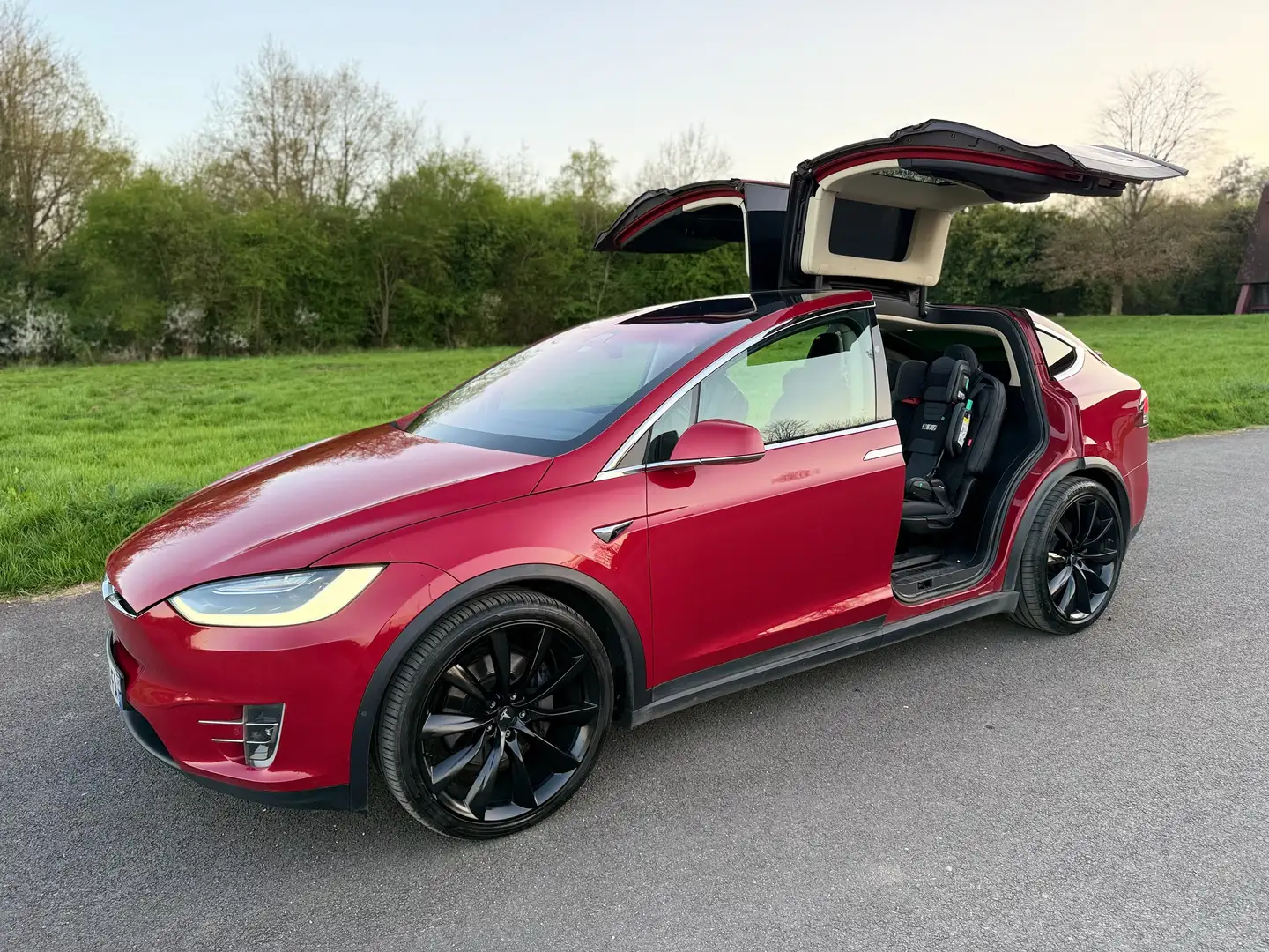 Tesla Model X MODEL X 100D Grande Autonomie Roşu - 1
