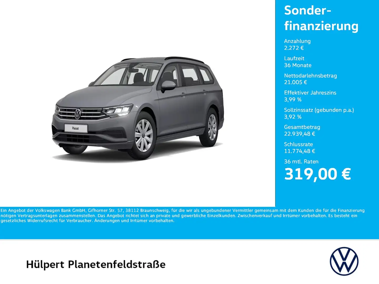Volkswagen Passat Variant 1.5 CAM NAVI SITZHEIZUNG LED Gris - 1