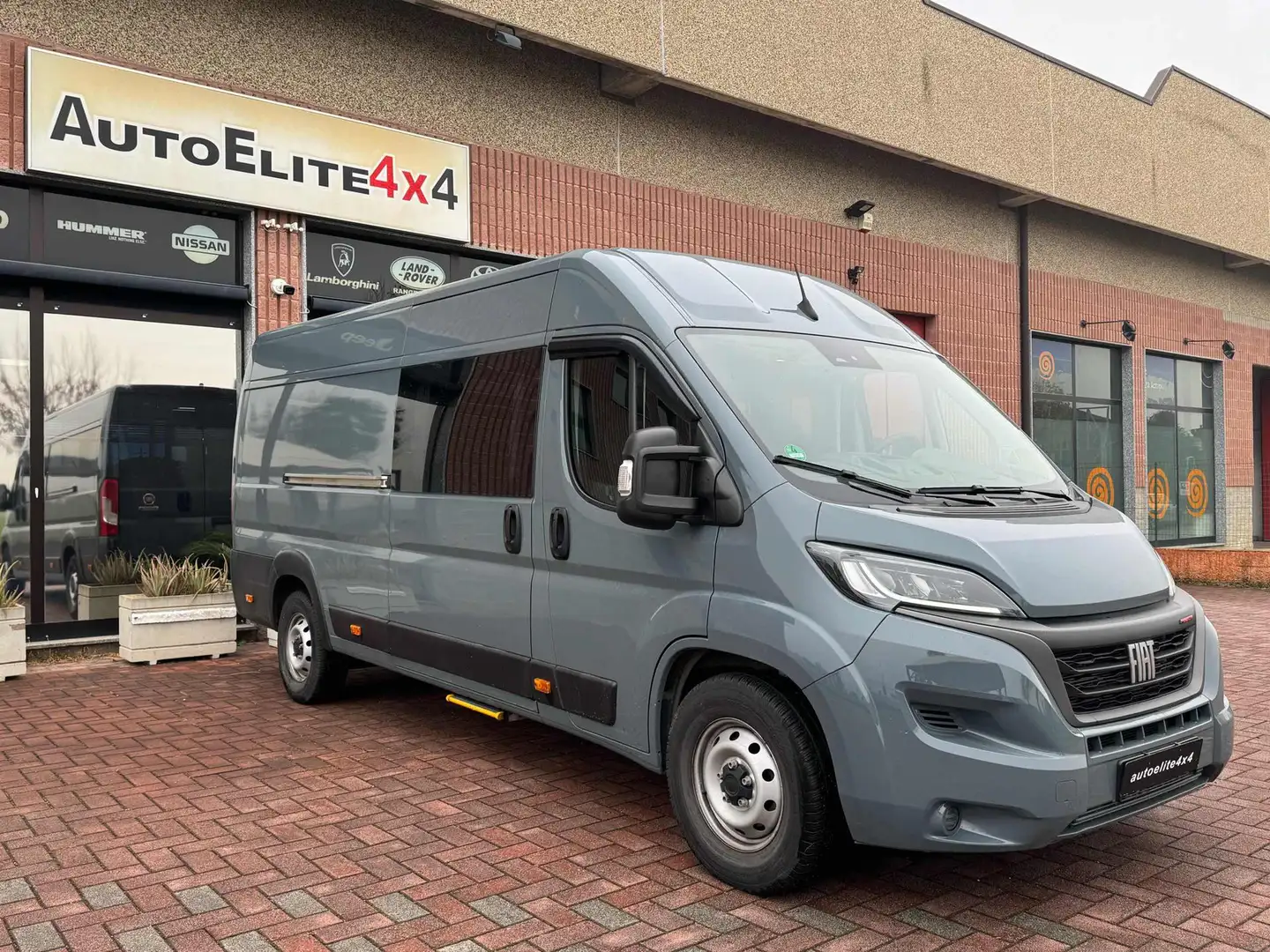 Fiat Ducato AUTOM 180 cv SEMICAMPERIZZATO WEBASTO 640cm Gris - 2