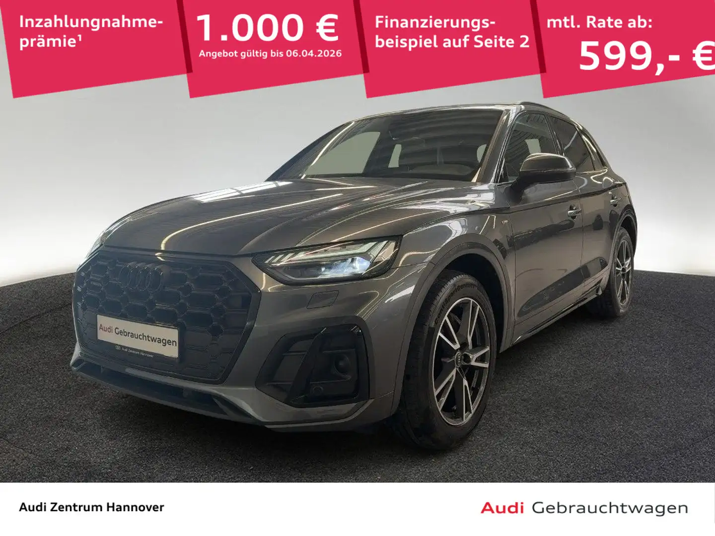 Audi Q5 S line 55 TFSI e quattro Matrix Standklima Ka Grau - 1