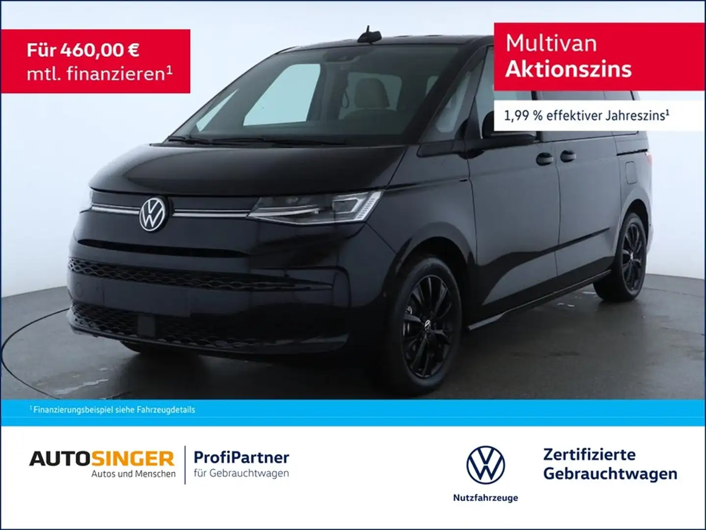 Volkswagen T7 Multivan Life eHybrid DSG 4M 7S *NAV*AHK*ACC* Schwarz - 1