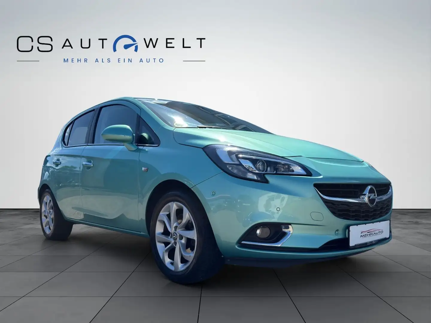 Opel Corsa E 1.4 Turbo SITZHEIZUNG/TEMPO/PDC/CARPLAY Grün - 2