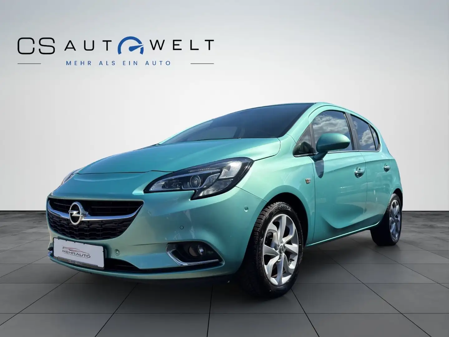 Opel Corsa E 1.4 Turbo SITZHEIZUNG/TEMPO/PDC/CARPLAY Grün - 1