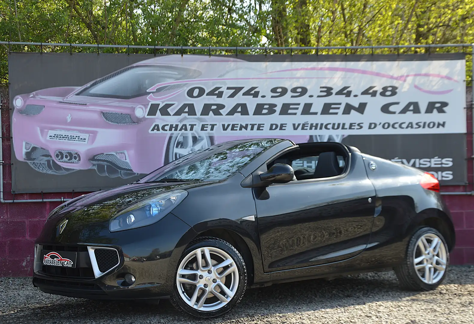 Renault Wind 1.2TCe Dynamique CABRIOLET SENS AR CLIM 79.034KM Černá - 1