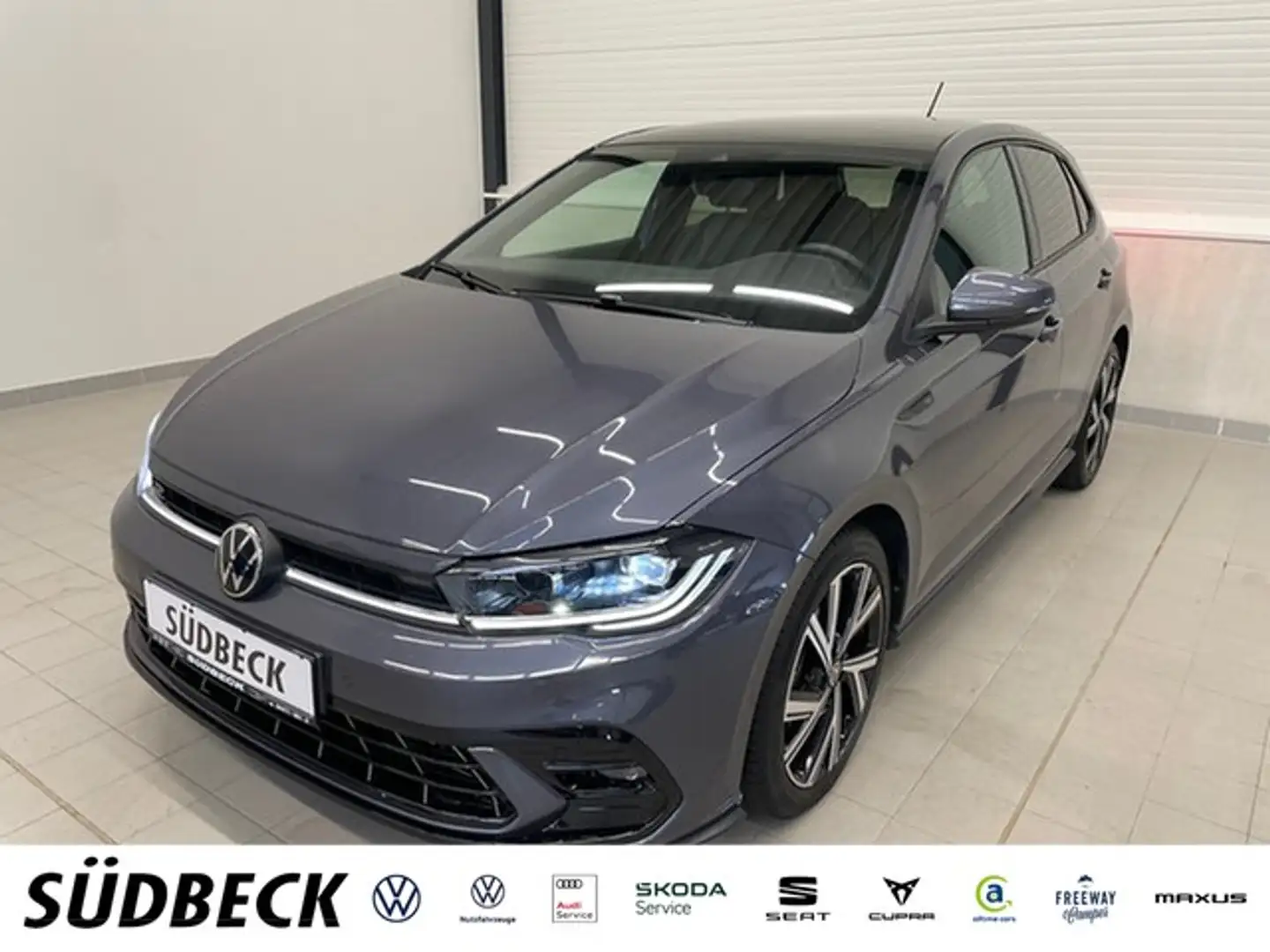 Volkswagen Polo VI 1.0 TSI R-Line KAMERA+LANE+APP+MATRIX+SOUND/... Grau - 1