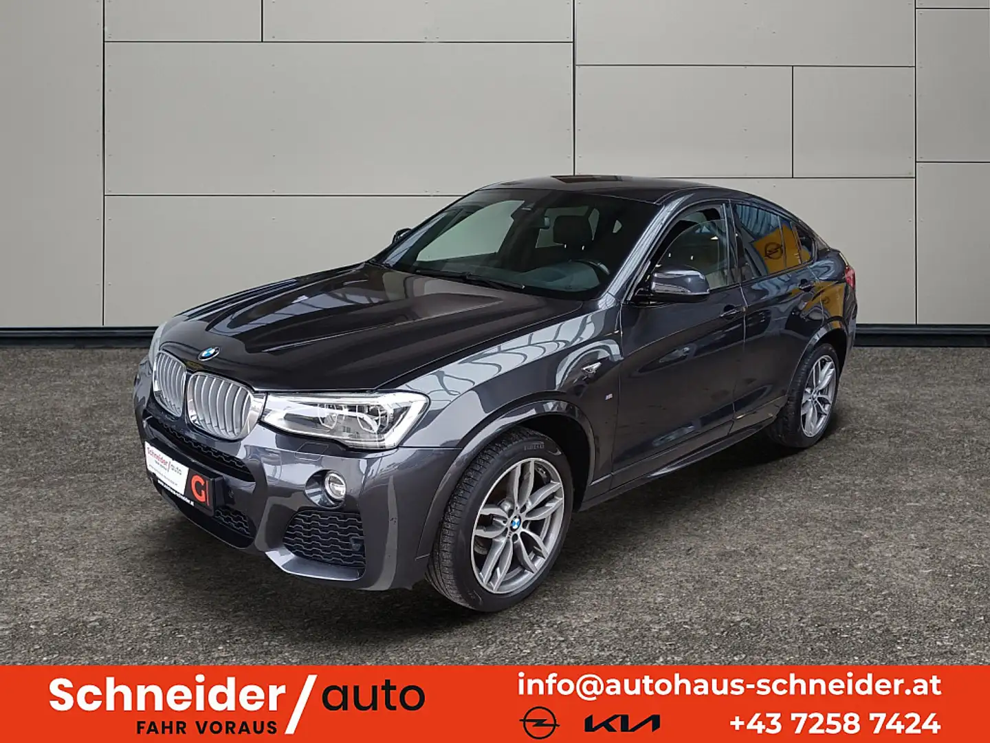 BMW X4 X4 xDrive 30d Österreich-Paket Aut. Grau - 1