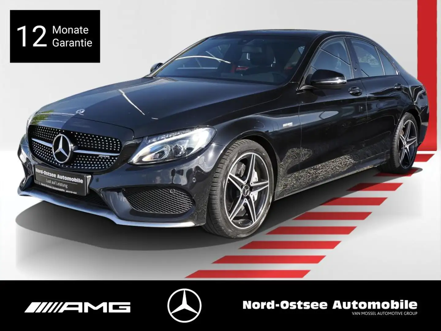 Mercedes-Benz C 43 AMG 4M NAVI KAMERA PDC PANO SHZ LED Nero - 1