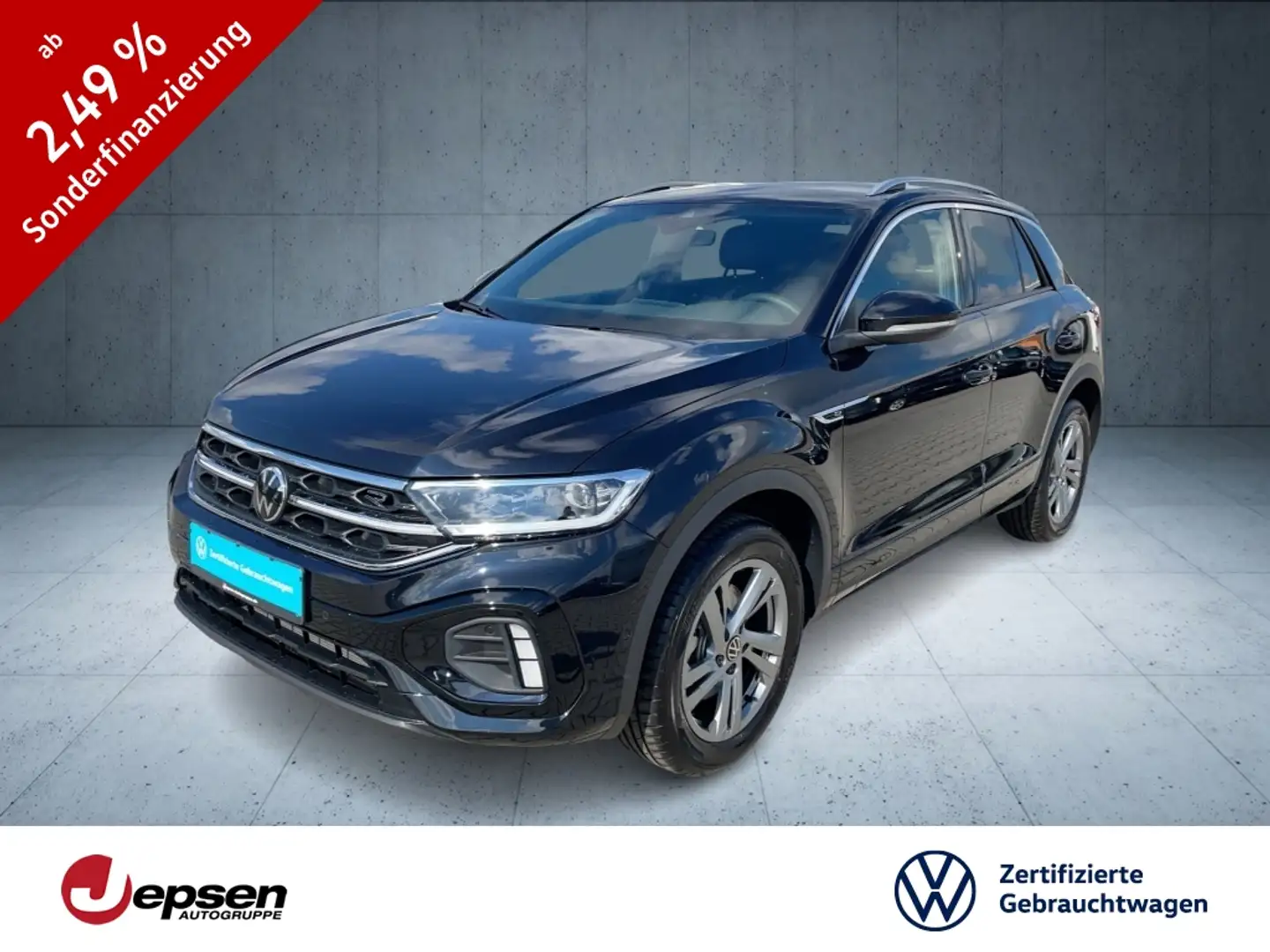 Volkswagen T-Roc R-Line 2.0 TDI 4MOT DSG AHK+Kamera+DisPro Schwarz - 1