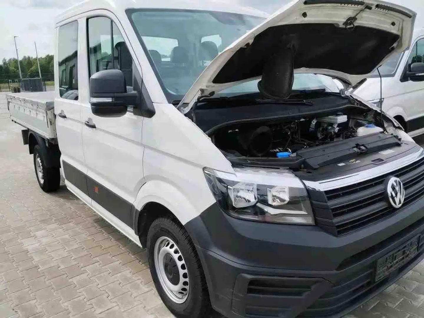 Volkswagen Crafter Pritsche 35 DOKA MR Navi AHK Klima 1.Ha White - 1