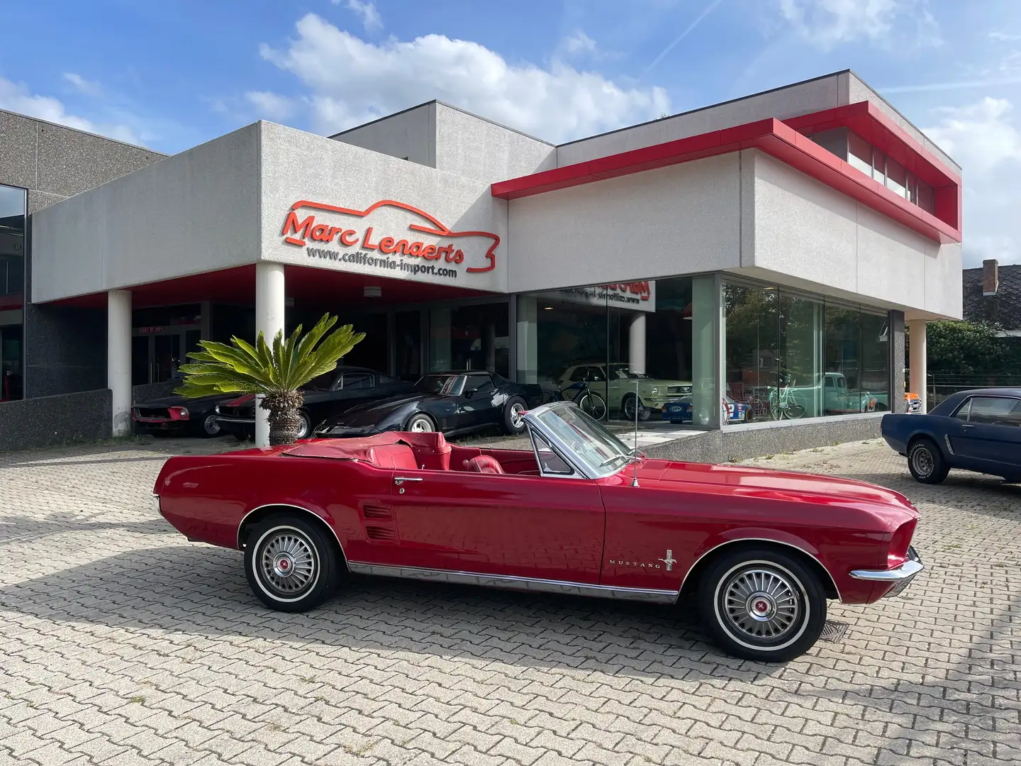 Ford Mustang cabrio "OPENHOUSE 25&26 May" Rood - 2