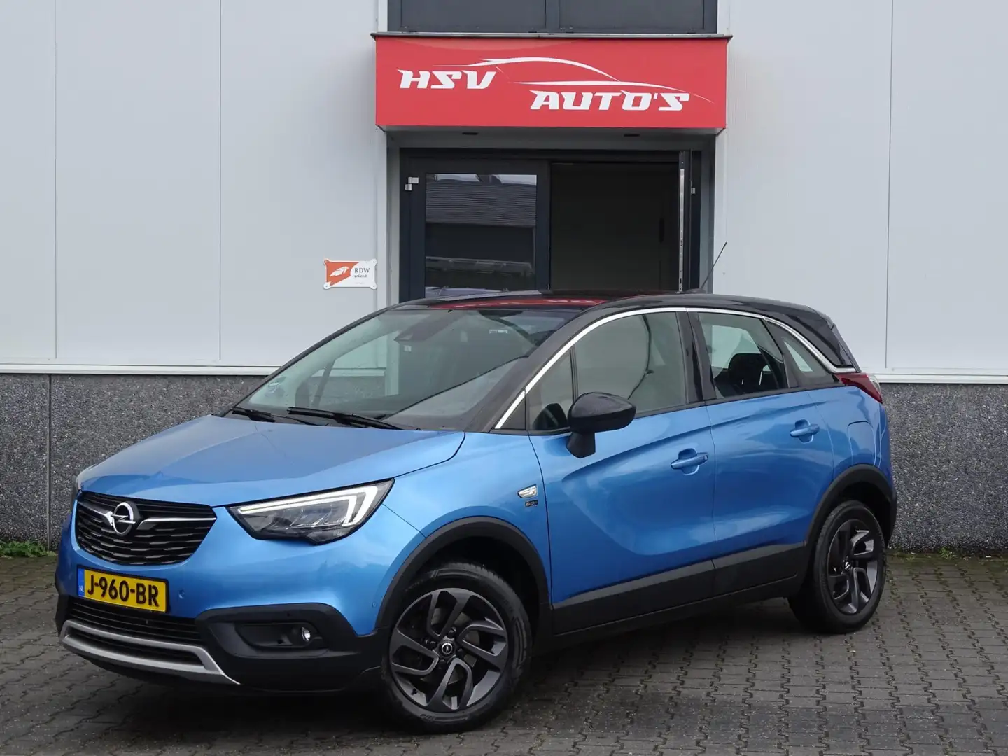 Opel Crossland X 1.2 Turbo Edition 2020 navi LM airco org NL Blauw - 1