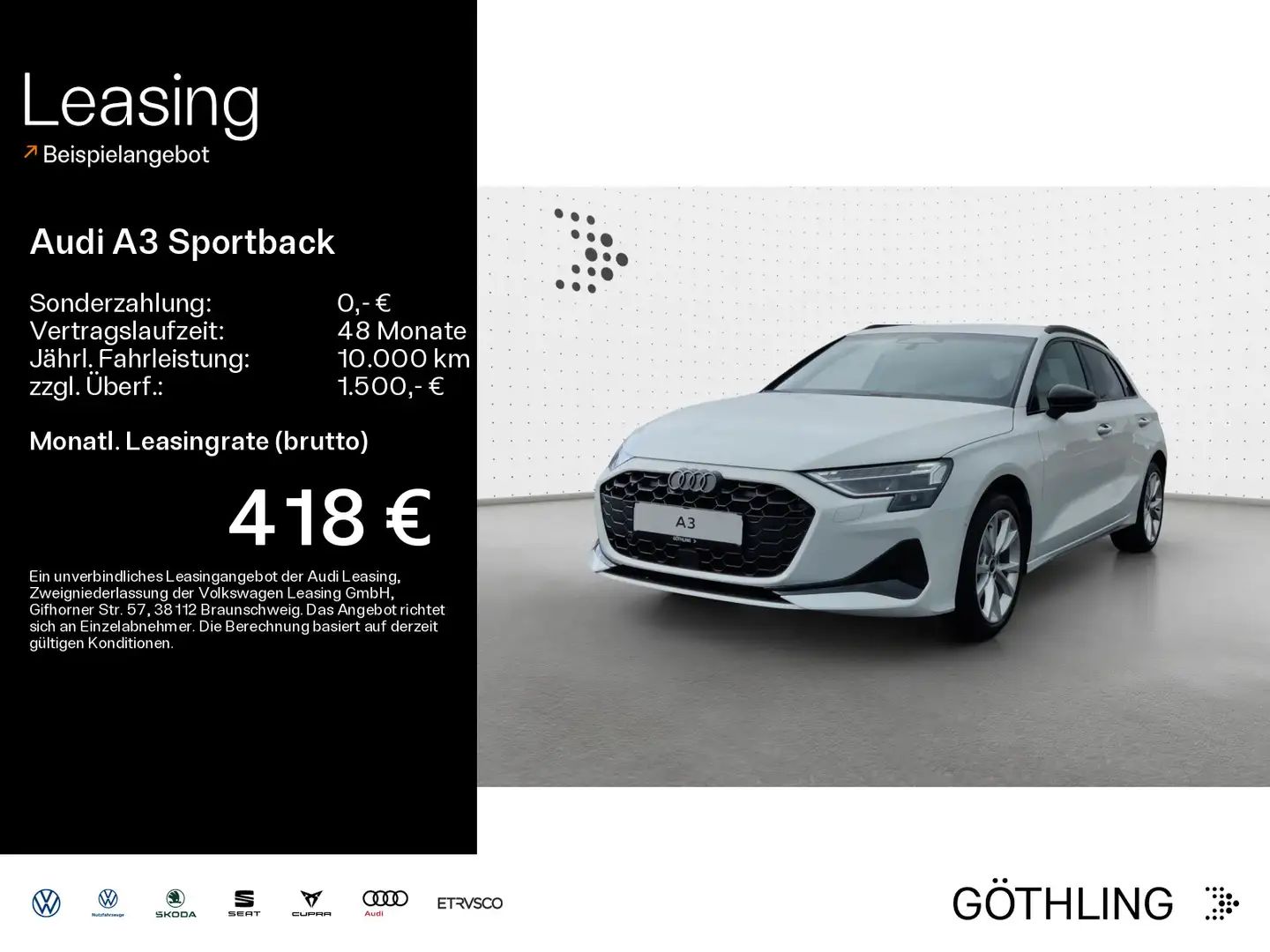 Audi A3 adv. 40 qu S tronic *LED*Optik Schw Alb - 1