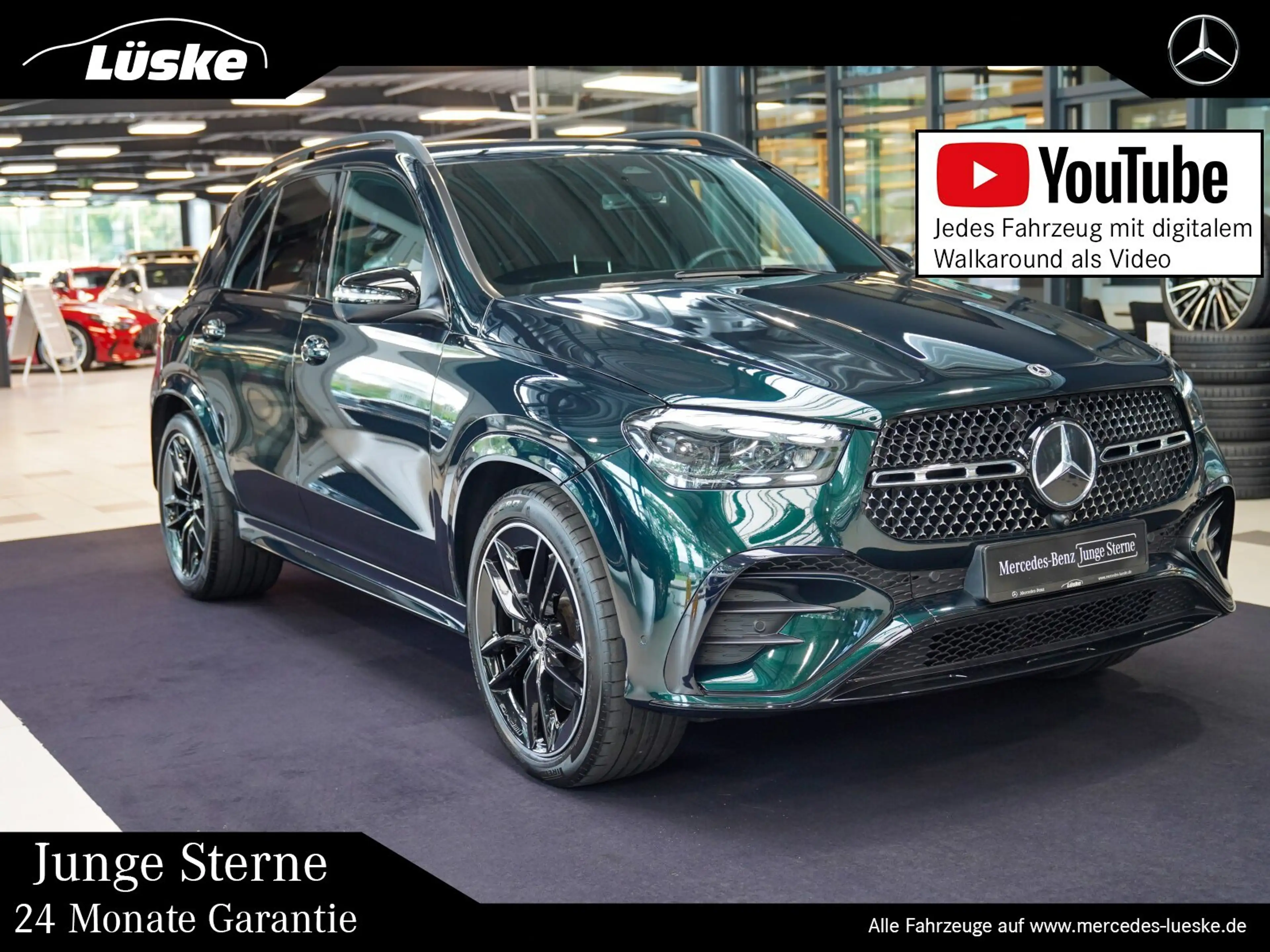 Mercedes-Benz GLE 450 GLE 450 d 4M AMG Line Night smaragdgrün Standhzg