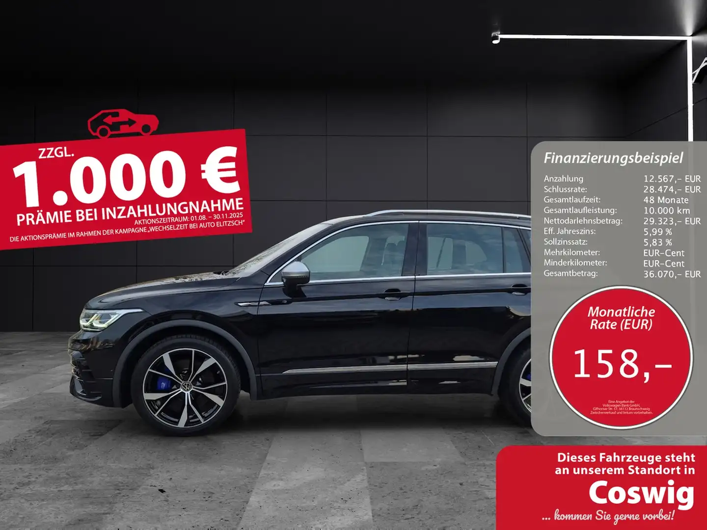 Volkswagen Tiguan R 2.0 TSI 4M MATRIX ACC DCC AID NAVI 20" Schwarz - 1