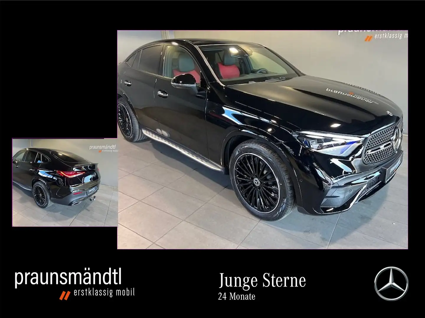 Mercedes-Benz GLC 300 d 4M AMG Night Pano/AHK/20"/360°/Distron Schwarz - 1