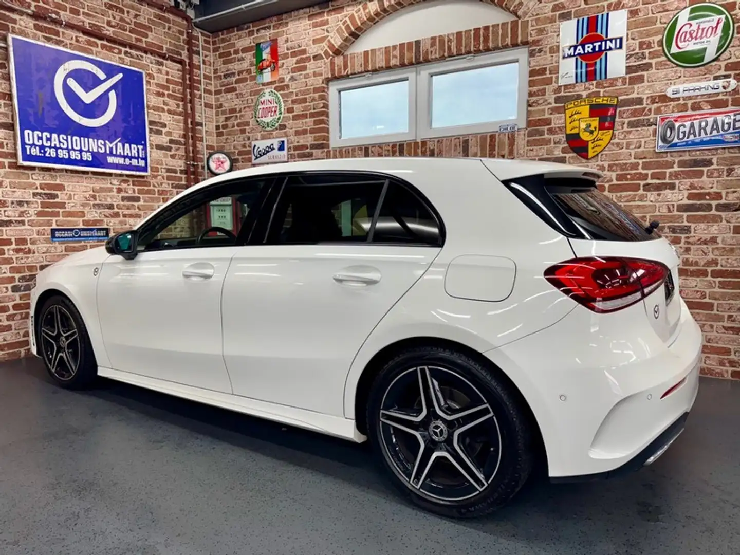 Mercedes-Benz A 200 A 200 163cv AMG-LINE Cuir-Alcan/Nav/SiègCh/ALU18 Blanc - 2