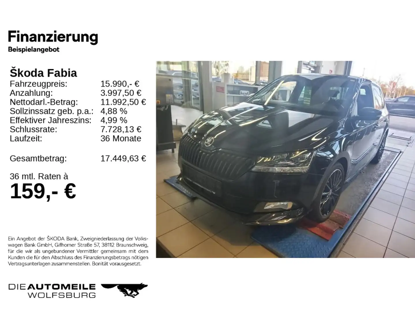 Skoda Fabia 3 III 1.0 TSI DSG Monte Carlo Pano/Tempo/E Schwarz - 2