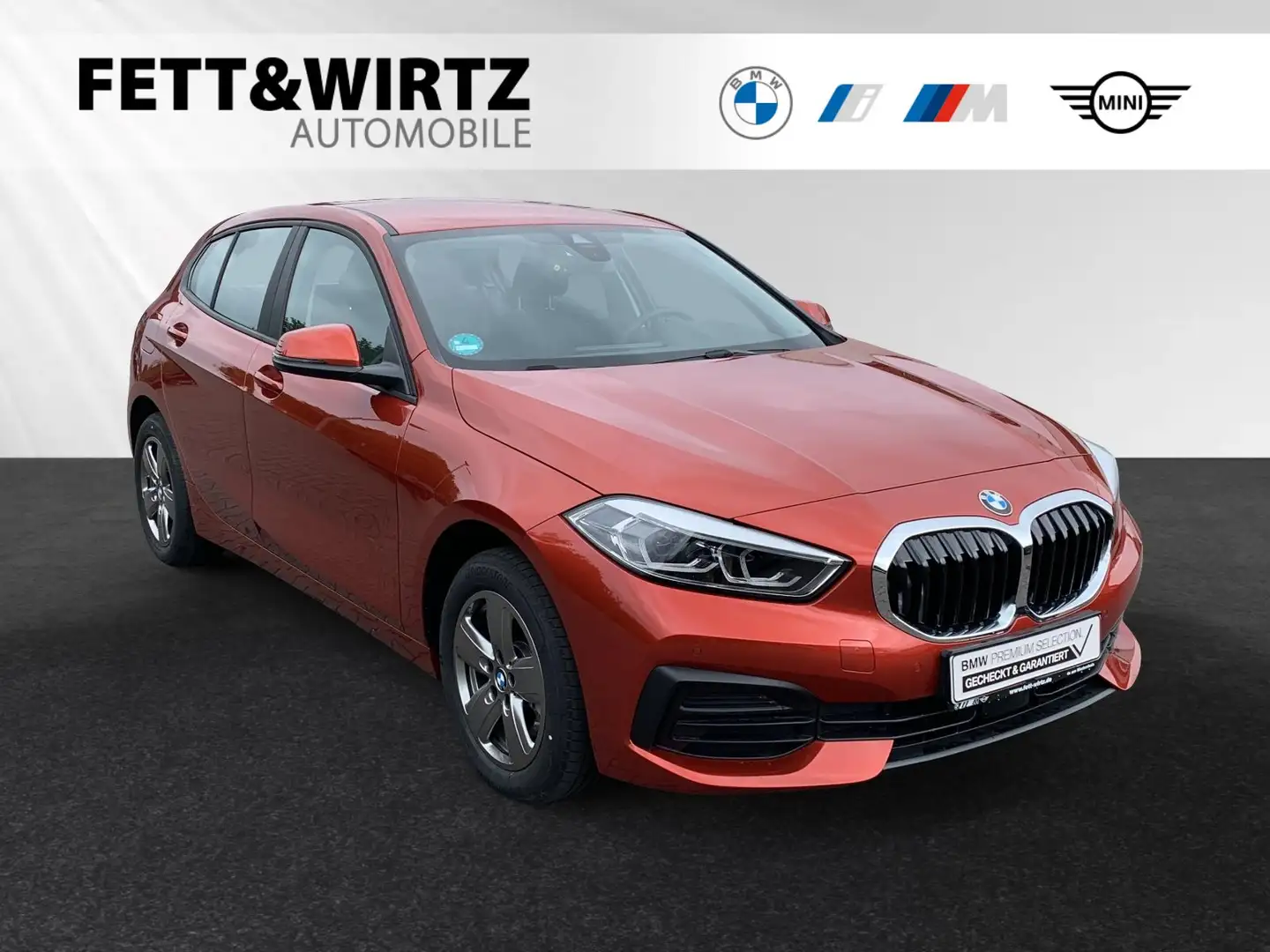 BMW 118 i LR 279,- br.o.Anz.27 Mon. / 5' Km p.A. Portocaliu - 1