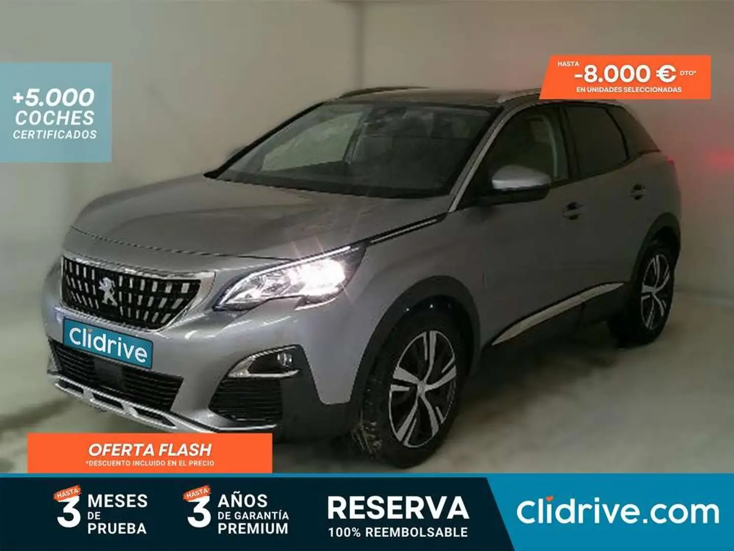 Peugeot 3008 1.5 BLUEHDI 96KW (130CV) SS ALLURE Gris - 1