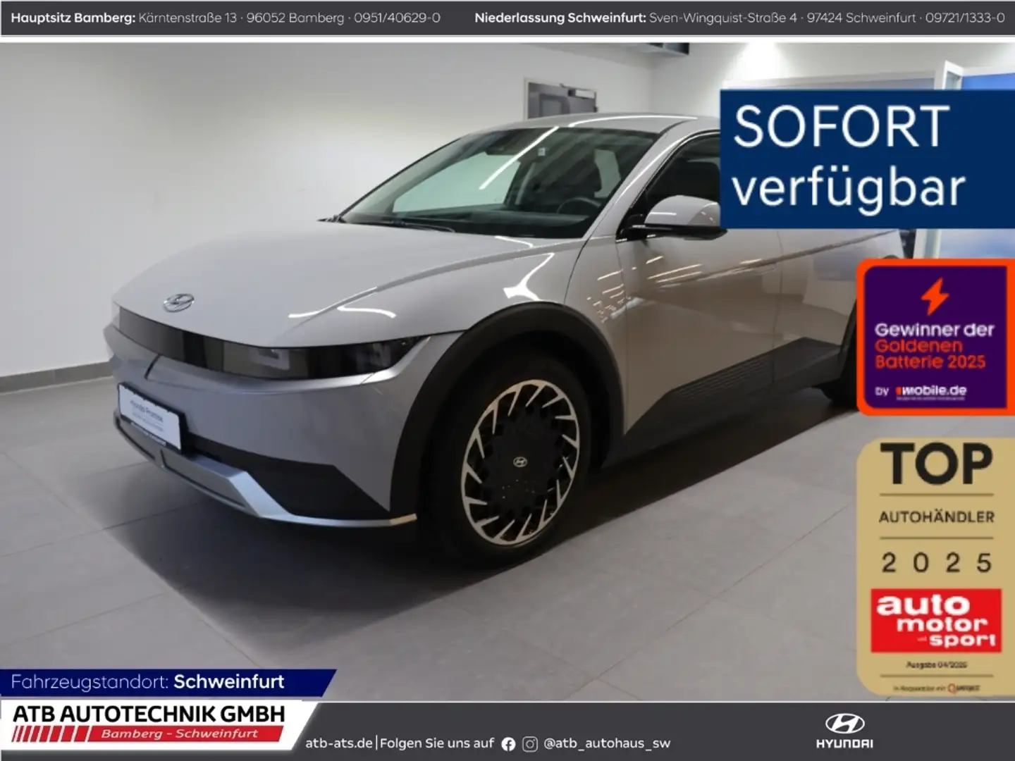 Hyundai IONIQ 5 98,5% SOH 77,4 kWh TECHNIQ Navi LED ACC El. Heckkl Grau - 1