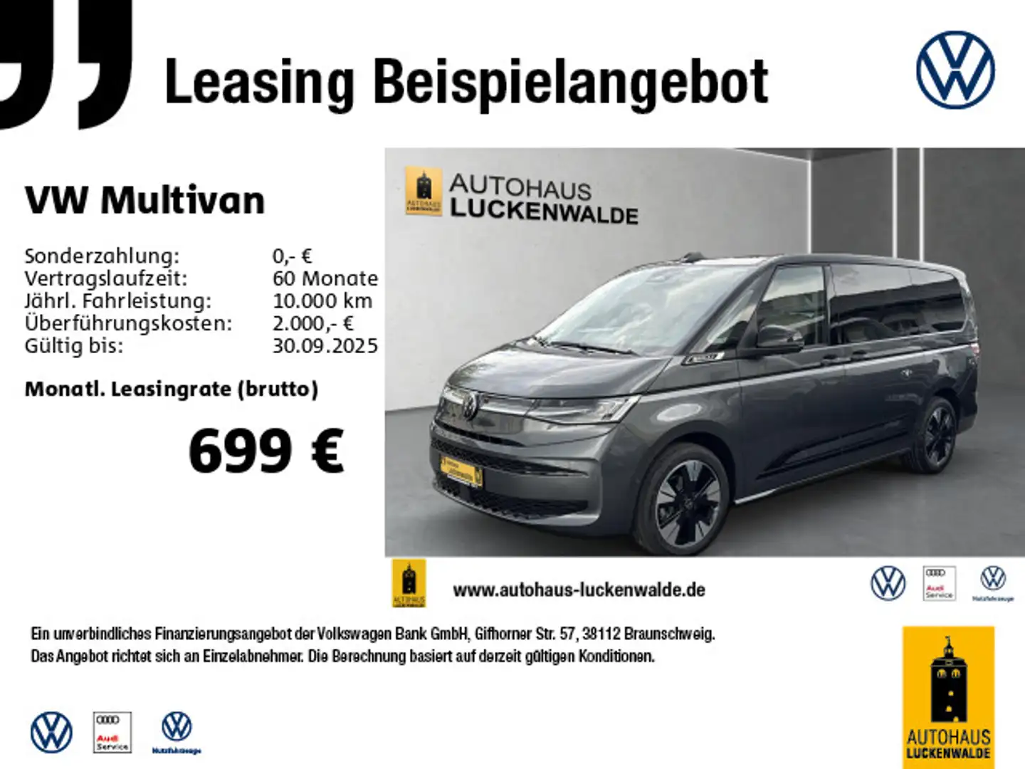 Volkswagen T7 Multivan T7 Multivan 2.0 TDI Edition LÜ DSG *IQ-MATRIX* Gris - 1