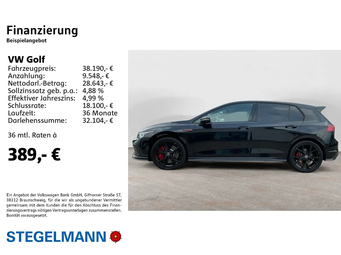 Volkswagen Golf GTI Golf VIII 2.0 TSI DSG GTI Clubsport *AHK*Matrix- Schwarz - 2