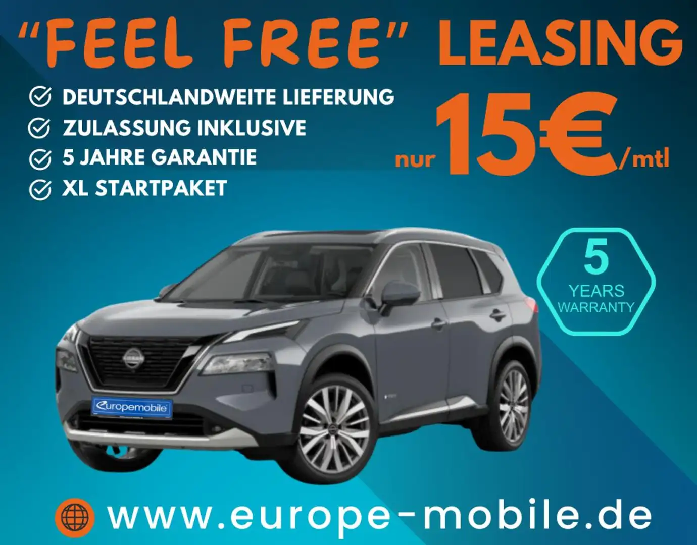 Nissan X-Trail Tekna+ 1.5 e-POWER e-4ORCE 157kW 4x4 (UVP 61.490€/ Grau - 1
