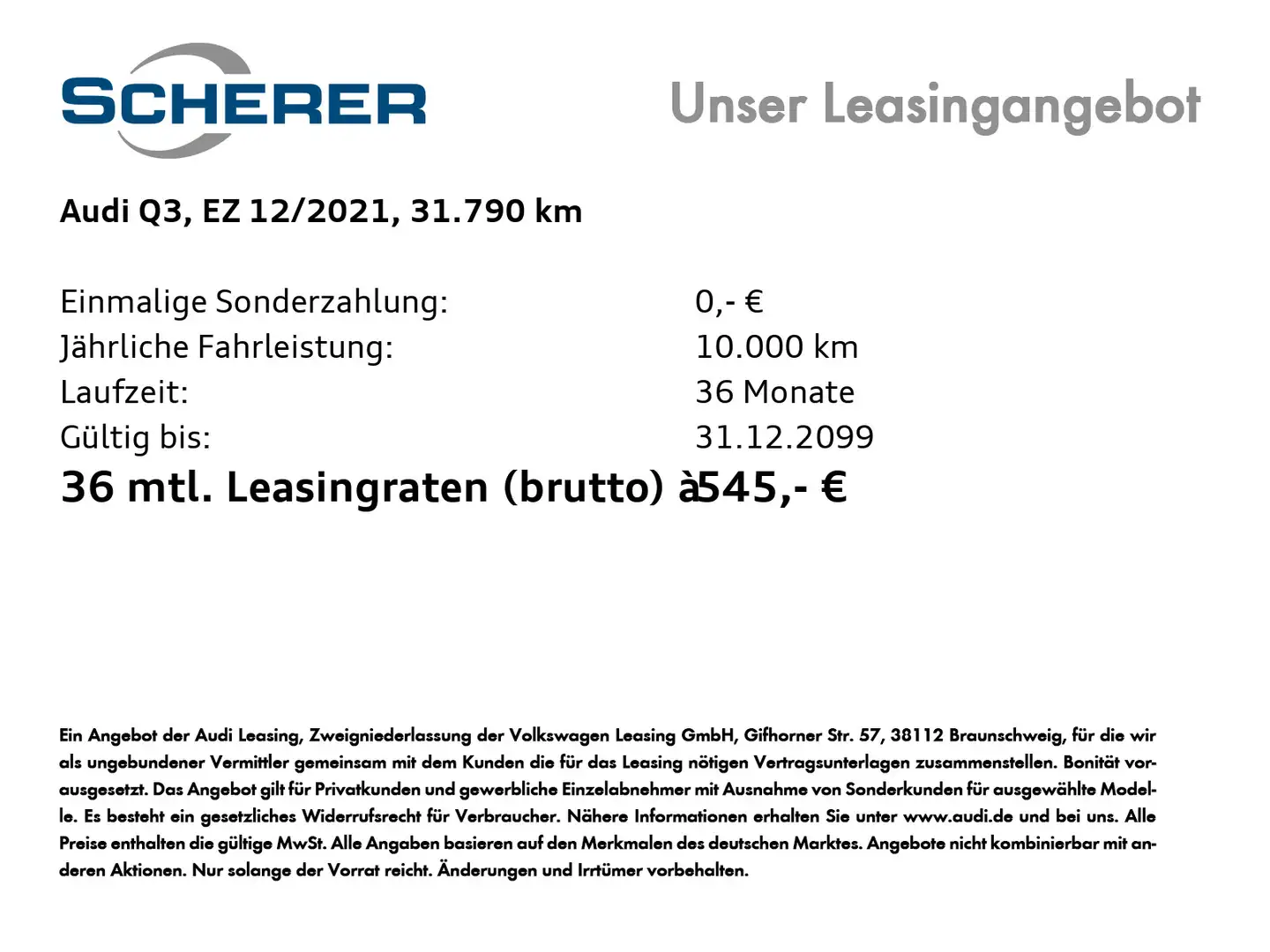 Audi Q3 45 TFSI e 180(245) kW(PS) S tronic Schwarz - 2