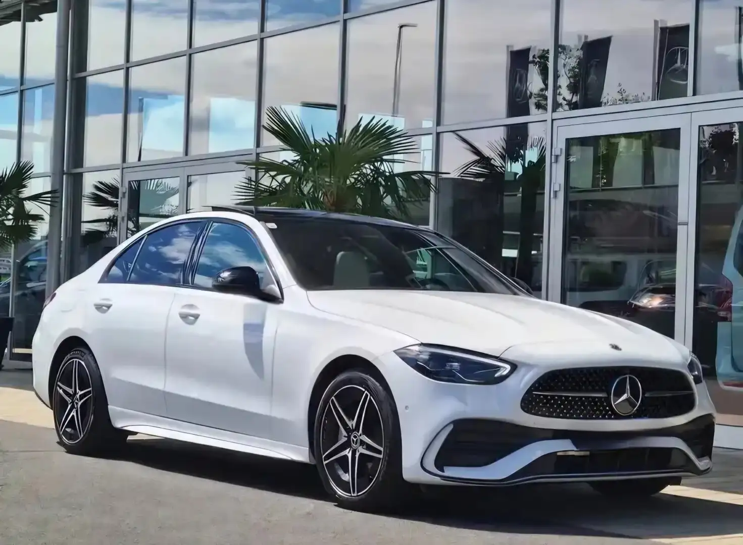 Mercedes-Benz C 300 e AMG-Line PHEV+Pano+Ambi+LED+360* Weiß - 1