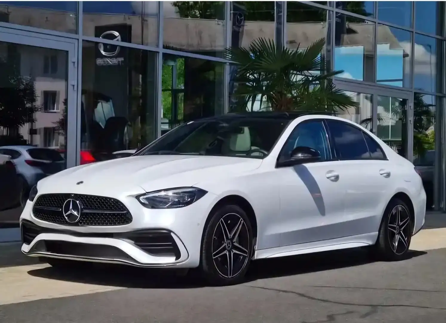 Mercedes-Benz C 300 e AMG-Line PHEV+Pano+Ambi+LED+360* Weiß - 2