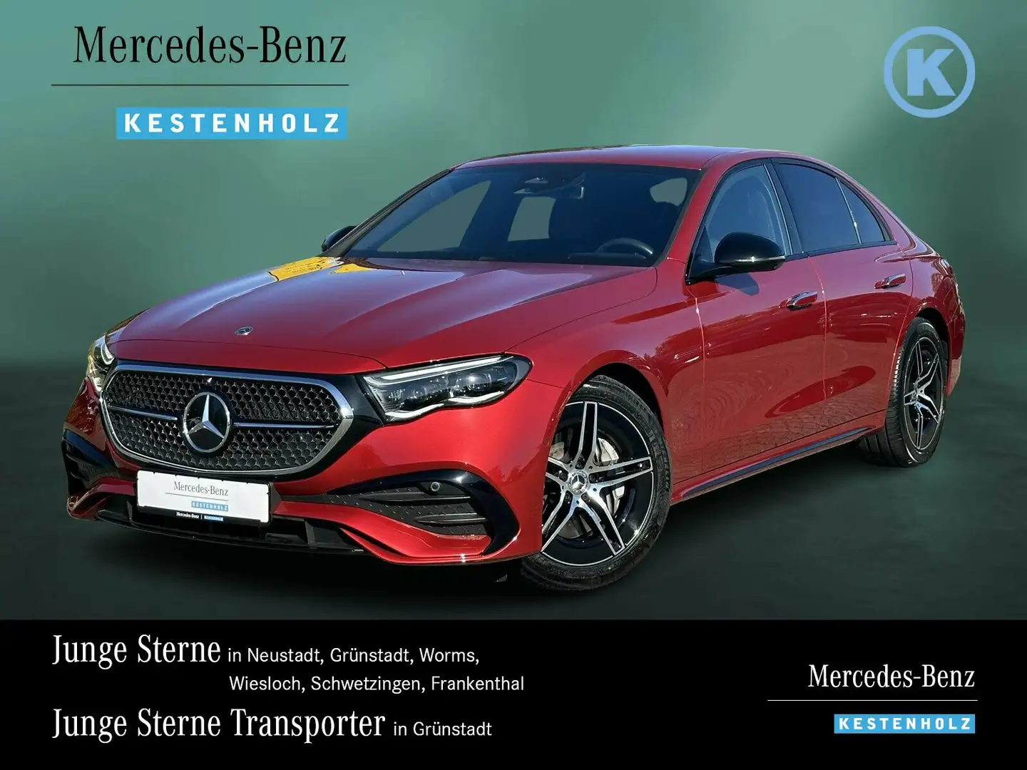 Mercedes-Benz E 220 E 220 d AMG+NIGHT+SUPERSCREEN+DISTRO+BURME+360° Rouge - 1