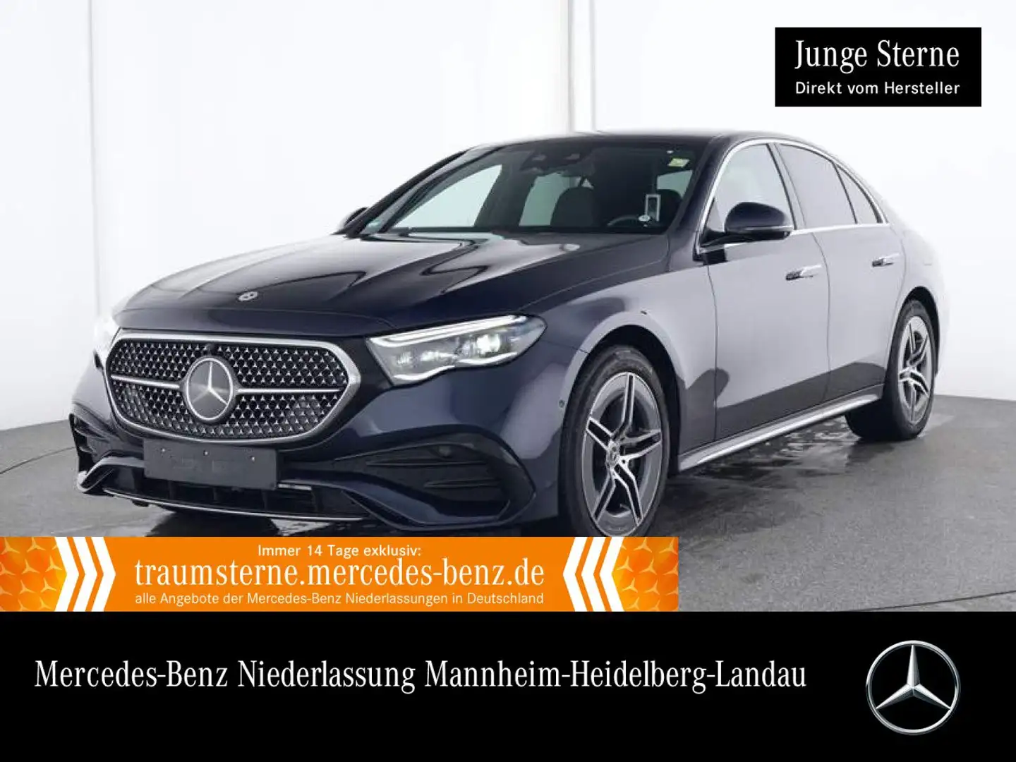 Mercedes-Benz E 300 de AMG Fahrass 360° Distr. AHK Spurhalt-Ass Blu/Azzurro - 1