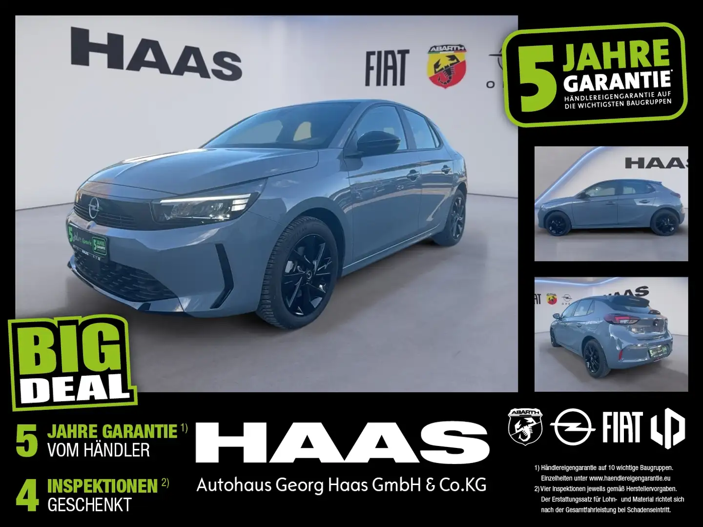 Opel Corsa F 1.2 Turbo Edition LED+SHZ+Fernlichtass. Grau - 1