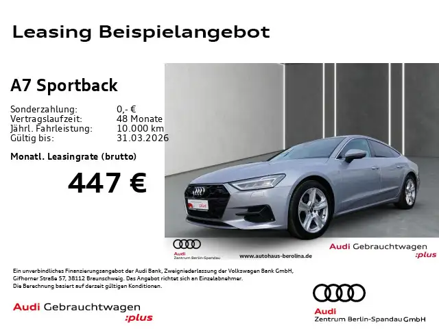 Audi A7 45 TFSI S tronic *HuD*360°*NAV+*