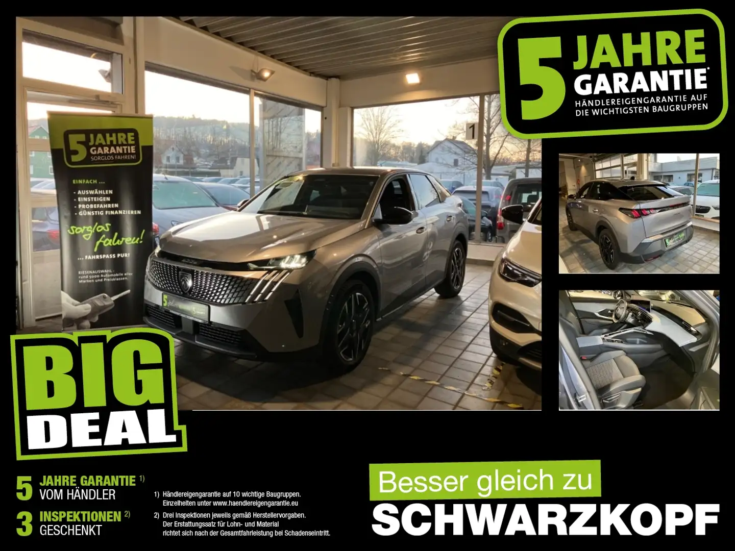 Peugeot 3008 1.2 Fin. ab 2,99 % Navi,Lenkradheizung Grau - 1