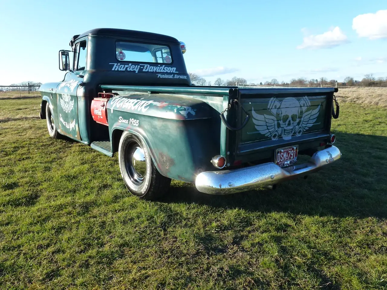 GMC 1955 GMC 100 Pickup ( 1/2 Ton LWB 102 Longbed ) – Pontiac V8 – 4-Gang Handschaltung – seltene Spezifikation CUP WINNER, foto 4