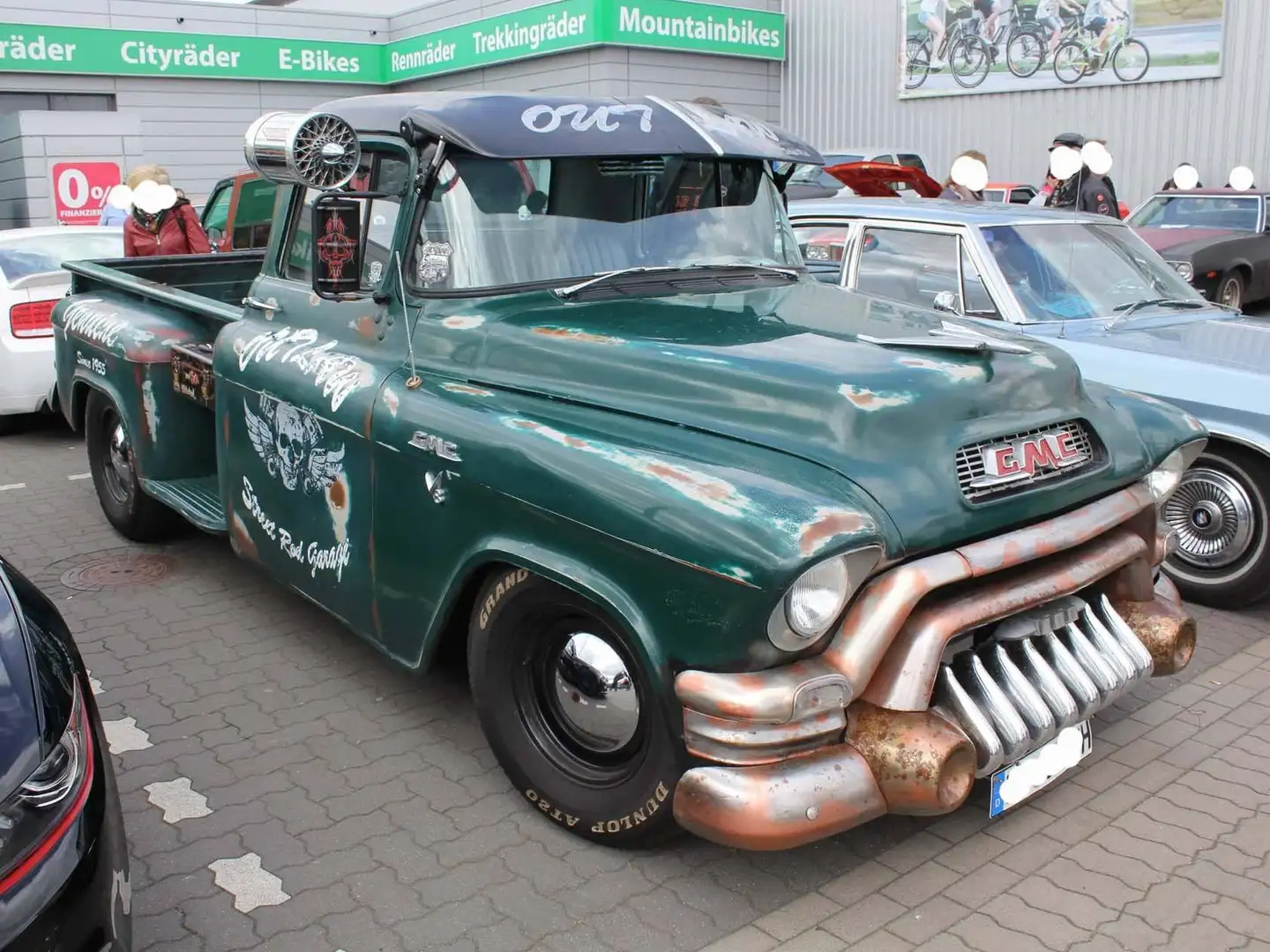 GMC Sonstige 1955 GMC 100 Pickup ( 1/2 Ton LWB 102 Longbed ) – Pontiac V8 – 4-Gang Handschaltung – seltene Spezifikation CUP WINNER Grün - 2