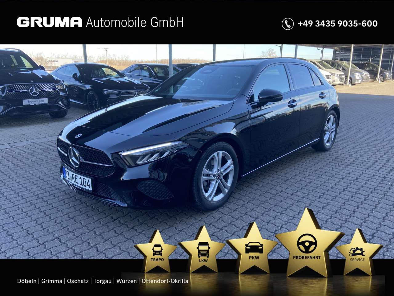 Mercedes-Benz A 180 — Mercedes-Benz A 180 Progressive+Night+AHK+Distro+KeyGo+CarPlay Navi/Distronic/Keyless-Go/Autom./Klima/LED/Park