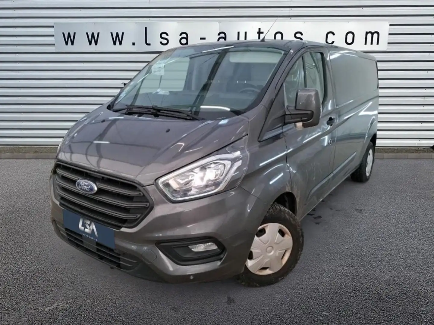 Ford Transit Custom 2.0 EcoBlue 130 Fourgon 300 L2H1 Trend Business Gris - 1