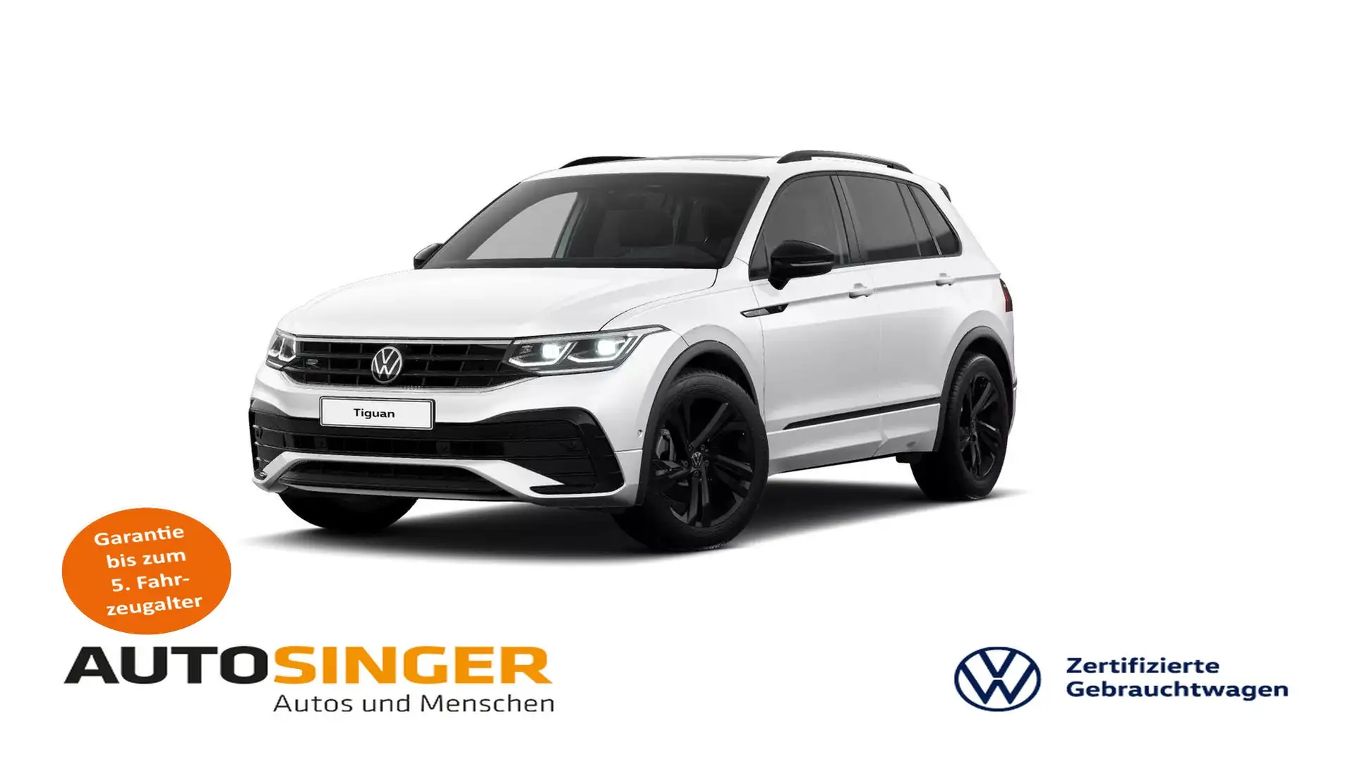 Volkswagen Tiguan R-Line 2.0 TSI DSG 4M *STDHZ*PANO*IQ-L* Weiß - 1