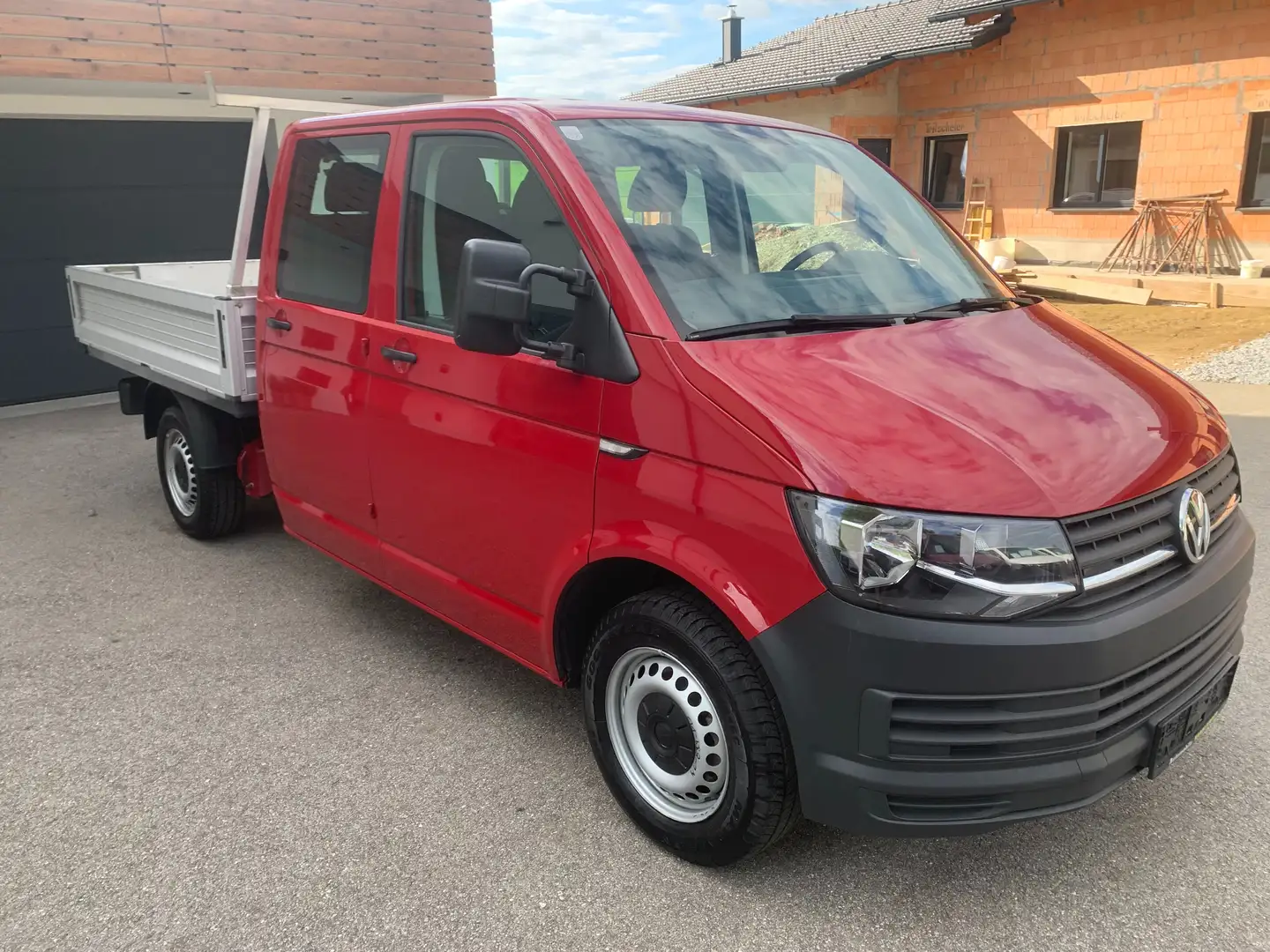 Volkswagen T6 Doka-Pritsche 4-Motion,Pickerl+Service+ZR Neu Rot - 2