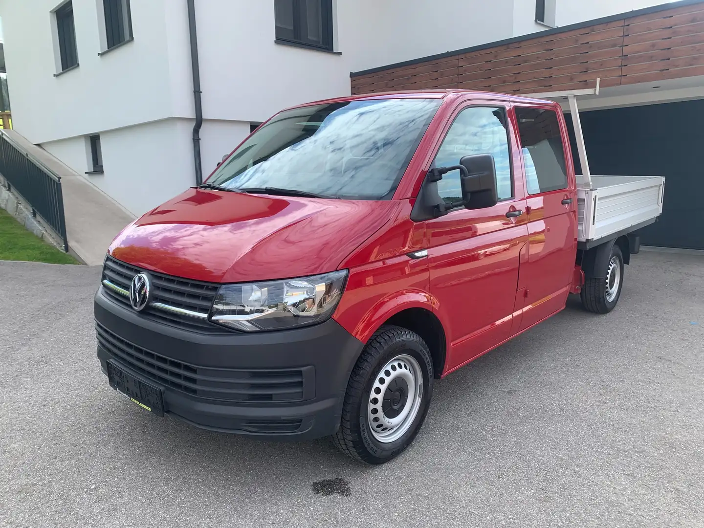 Volkswagen T6 Doka-Pritsche 4-Motion,Pickerl+Service+ZR Neu Rot - 1
