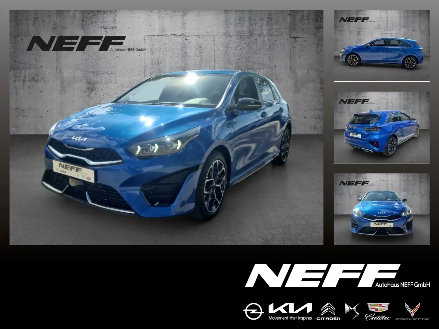 Kia Ceed / cee'd Ceed 1.5 T-GDI- GT Line ACC Navi FLA SpurH LM Blau - 1