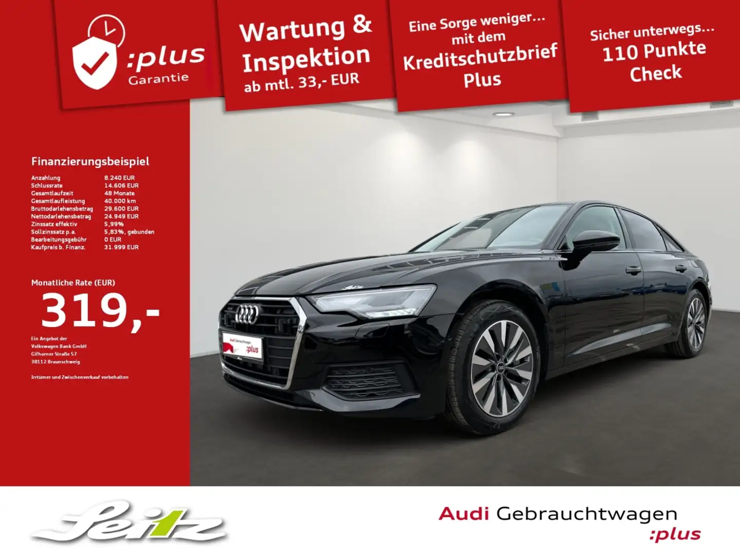 Audi A6 50 TFSI e quattro *LED*KAMERA*NAVI* Nero - 1