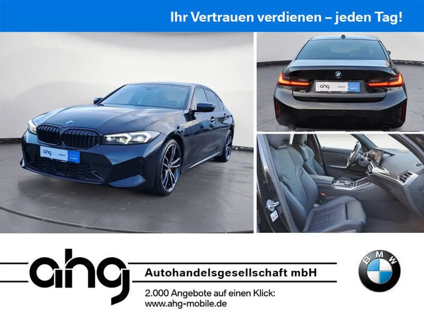 BMW 330 i M Sportpaket Pro Aktive Geschw. Head Up Har Schwarz - 1