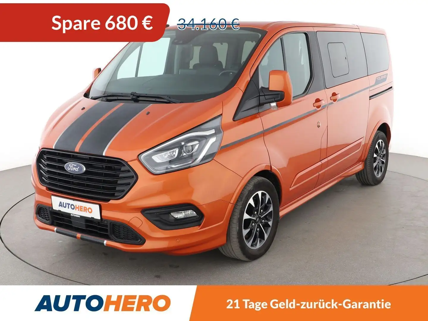 Ford Tourneo Custom 2.0 TDCi 310 L1 Sport*NAVI*ACC*CAM*PDC* Narancs - 1