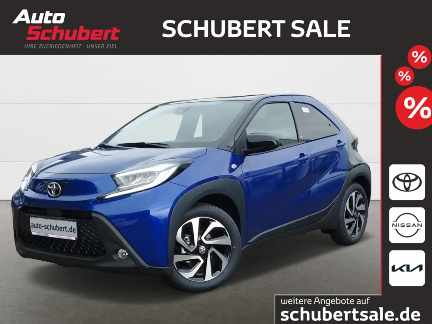 Toyota Aygo X Team D KOMFORT-/LED-PAKET+KLIMAAUTO.+SHZG+KAMERA Bleu - 1